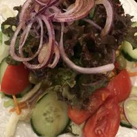 Vegan salad at Beim Olivenbauer in Fuessen