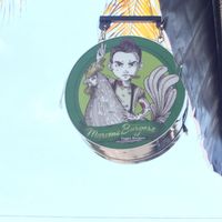 follow the sign ;) at Marvin's Burgers in Playa Del Carmen