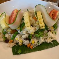 Vegan fried rice. Quite small and not overly flavourful, but was not bad. Needs soy sauce    at We Cafe in Phuket