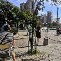 Vistas at Shakespeare and Company Cafe in Paris