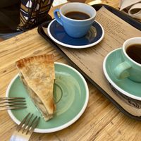 Apple pie, vegan.   at Shakespeare and Company Cafe in Paris