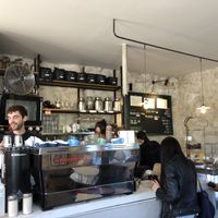 Counter: order and be called to collect at Shakespeare and Company Cafe in Paris