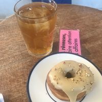 Donut at Shakespeare and Company Cafe in Paris