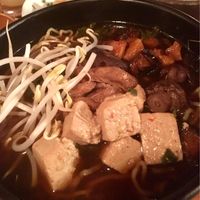‘Vegetarian’ (vegan) ramen with added tofu  at Dashi in Durham