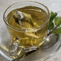 Green tea, 50 baht  at Dubai Indian and Arabic Restaurant in Pattaya