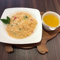 Cheese vegetable Risotto (with soup) at Tofunia in Taipei