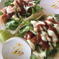 ";fish"; tacos at Loving Hut in Garden Grove