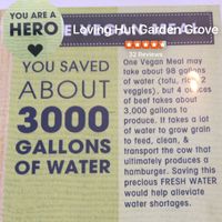 a little encouragement from the menu  at Loving Hut in Garden Grove