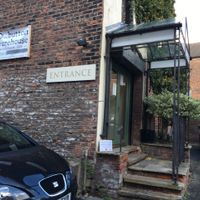 Entrance to the Button Warehouse from Churchill Way at The Button Warehouse in Macclesfield