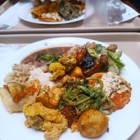 Buffet com crepe recheado at Reino Vegetal in Rio De Janeiro