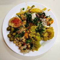 Buffet plate at Reino Vegetal in Rio De Janeiro