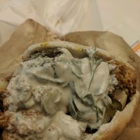 Cauliflower and falafel pita at Sabbaba in Sydney