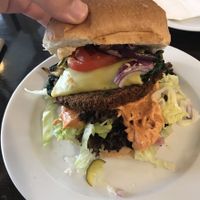 Vegan tasty burger!  at Space Burger - Derendorf in Dusseldorf