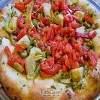 Vegan pesto pizza  at Gourmet Pizza Company in Tampa