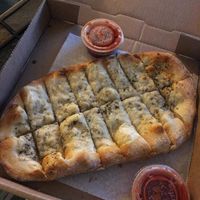 Vegan cheezy pizza bread  at Gourmet Pizza Company in Tampa