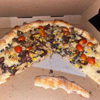 No cheese and lack of ingredients  at Gourmet Pizza Company in Tampa