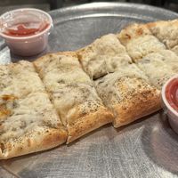 Vegan cheesy garlic bread   at Gourmet Pizza Company in Tampa