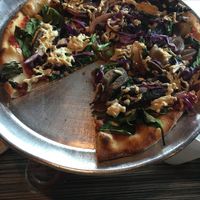 cheeseless vegan pizza at Gourmet Pizza Company in Tampa