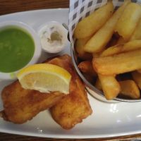 Tofu and chips at The Farmer's Union Pub  in Exeter