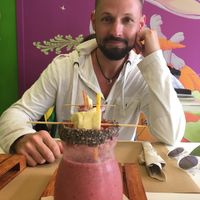 Double yummy smoothies  at Delicias y Namaste in Fuerteventura