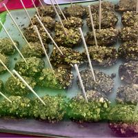 Chocolate banana fritters  at Delicias y Namaste in Fuerteventura