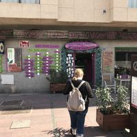 Outside at Delicias y Namaste in Fuerteventura