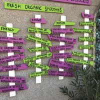 Outside at Delicias y Namaste in Fuerteventura