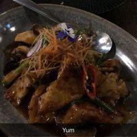 Jungle Stir Fry with Tofu (puffed makes it so much nicer!!) at Holy Basil Thai in Croydon