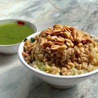 Thunder tea rice (upsized) at Fortune Tree Vegetarian in Northeast Singapore