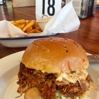 Pulled jackfruit burger at Soul Burger in Glebe