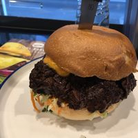 Pulled jackfruit burger at Soul Burger in Glebe