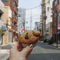 Sweet potato muffin at Guruatsu in Tokyo
