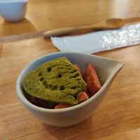 Vegan cookies, comes with the coffee free of charge. at Guruatsu in Tokyo