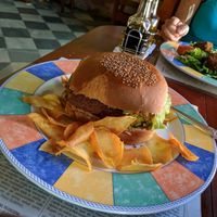 veggie burger at La Redaccion in Trinidad