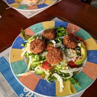 falafel salad at La Redaccion in Trinidad