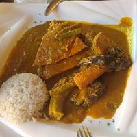 Vegan curry at La Redaccion in Trinidad