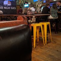 The bar area at Mikey's Late Night Slice in Columbus