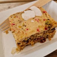 Cuthbert Slice at Pilgrims Coffee House in Lindisfarne