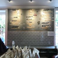 Menu at Pilgrims Coffee House in Lindisfarne