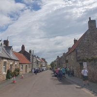 . at Pilgrims Coffee House in Lindisfarne