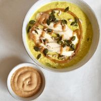 quinoa porridge  at Vibe Cafe in Siem Reap