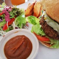 nomad burger at Vibe Cafe in Siem Reap
