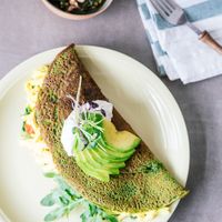 Eggless Omelette at Vibe Cafe in Siem Reap