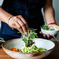 Zucchini Noodles at Vibe Cafe in Siem Reap