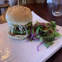 Nomad burger  at Vibe Cafe in Siem Reap