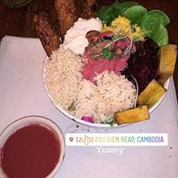a salad bowl 😍 at Vibe Cafe in Siem Reap