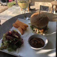 Vegan Burger at Vibe Cafe in Siem Reap