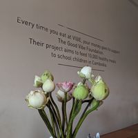 Supporting a good cause at Vibe Cafe in Siem Reap