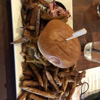 Vegan coleslaw chips and burger  at No 2 Church Lane in Sunderland