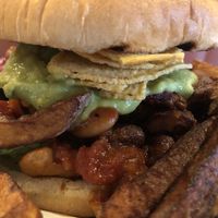 Vegan Mexican burger  at No 2 Church Lane in Sunderland